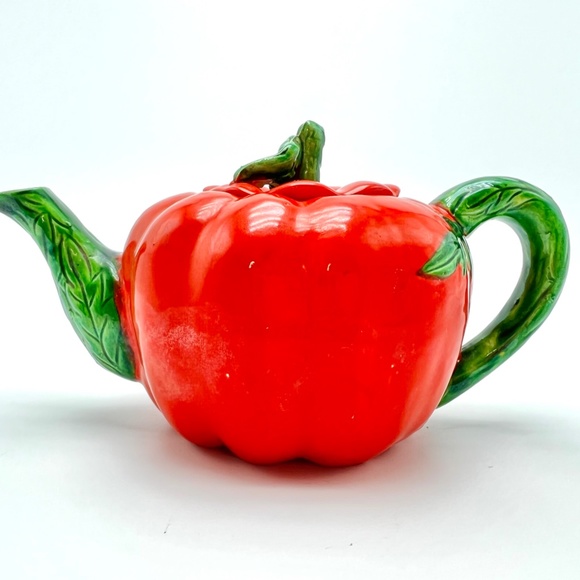 Vintage Tomato Teapot Maruhon Ware from Japan With Lid C, 1950. - Picture 7 of 7